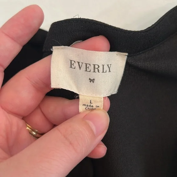 Everly Black Women's Blouse - Picture 2 of 7